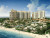 Opaque Architectural Rendering - Beach Side Resort Hotel