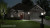3D Rendering: Landscaped exterior - night view with lighting