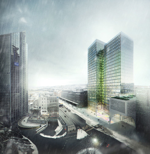 ​Proposal for rehabilitation of the existing Postgirobygget in Oslo, Norway