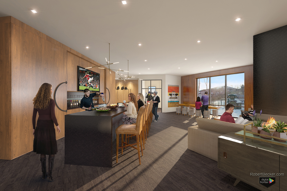 One Empire Place common area digital rendering