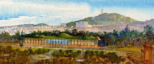GHC Academy watercolor rendering