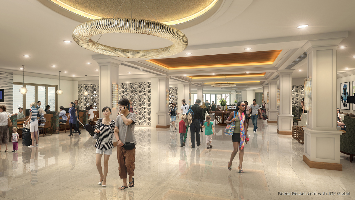 Grand Lucayan reception digital rendering