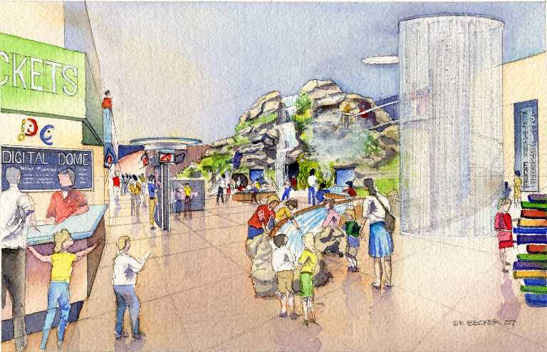 Gyroscope entry watercolor rendering