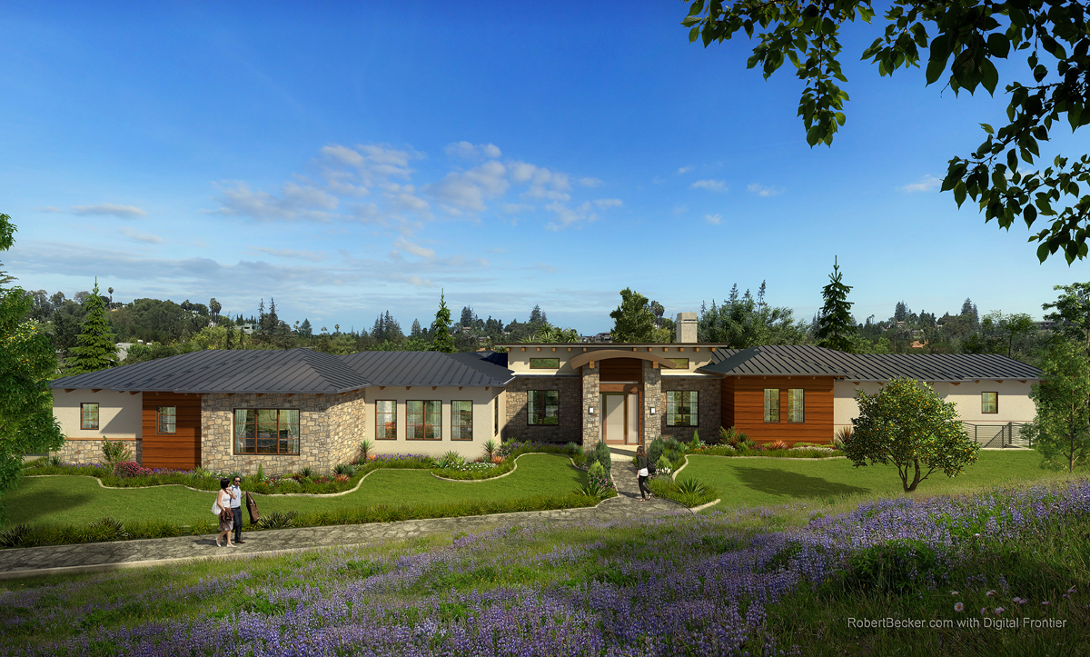 12179 Hilltop Drive front rendering
