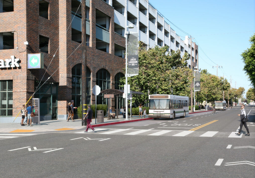 2nd Street transit hub rendering