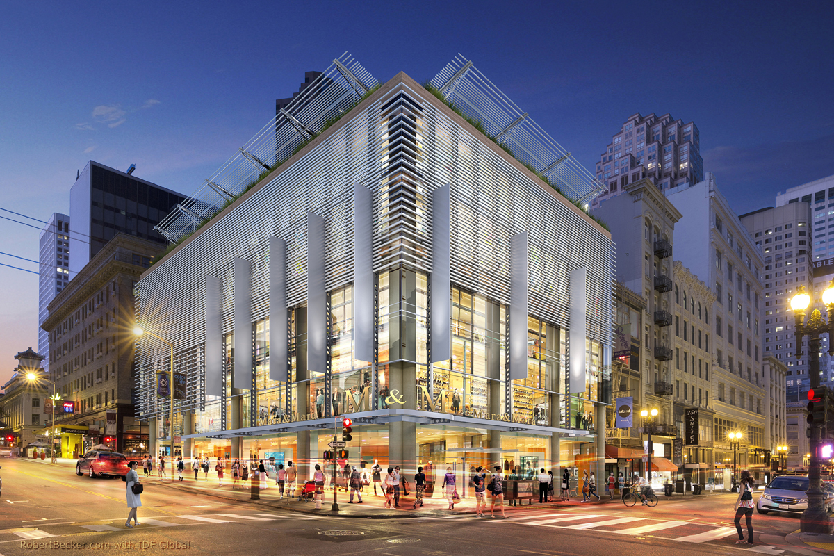 300 Grant San Francisco retail rendering