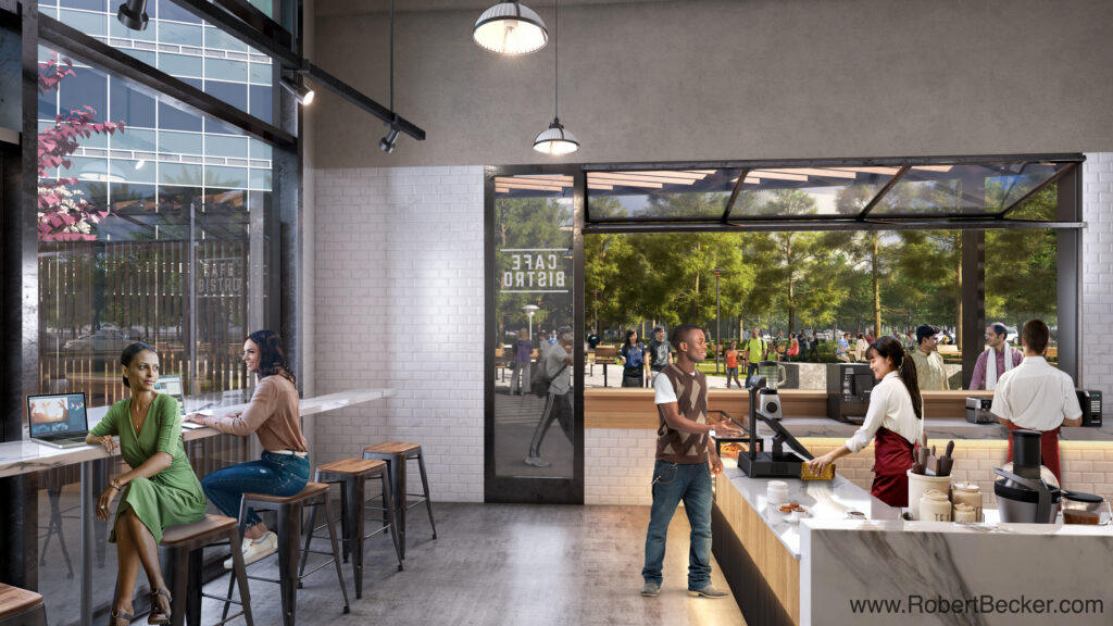 350 Ellis The Grove restaurant rendering