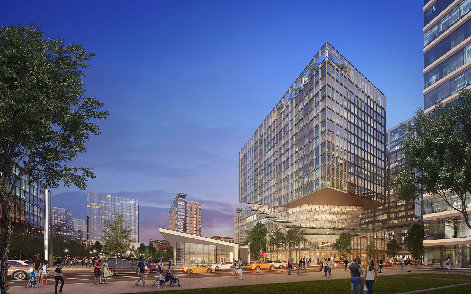 Boston Seaport district rendering