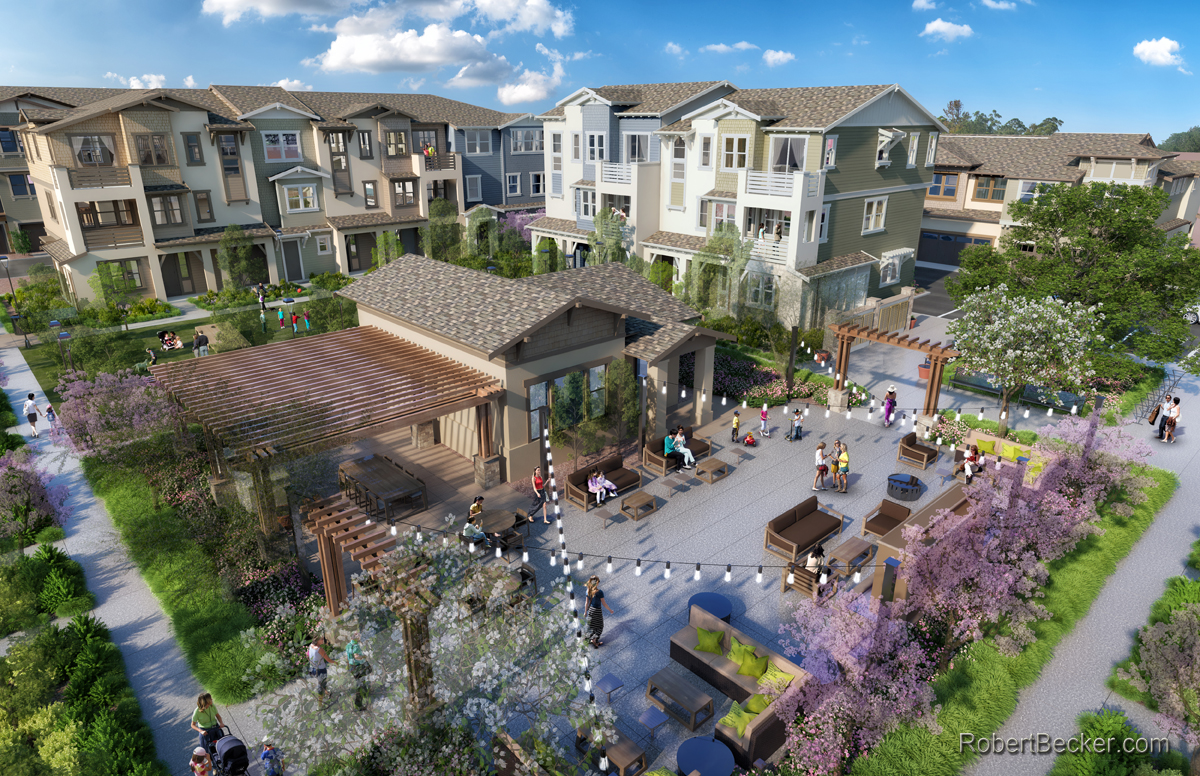 925 S Wolfe Road aerial rendering