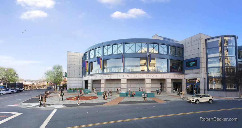 Civic building rendering view 1