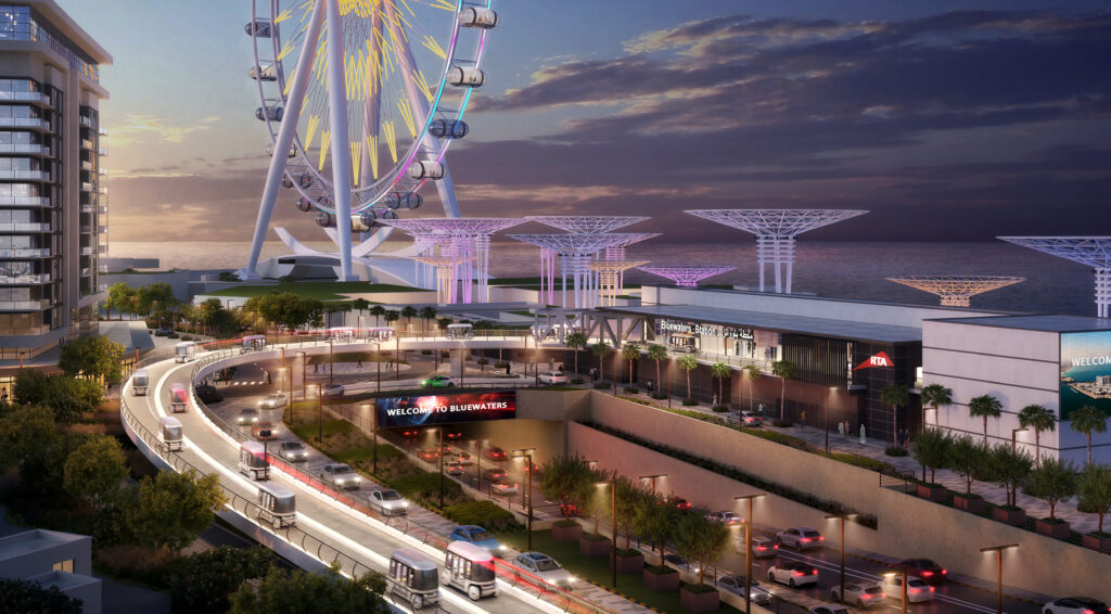 Glydways Bluewater autonomous transit rendering view 1