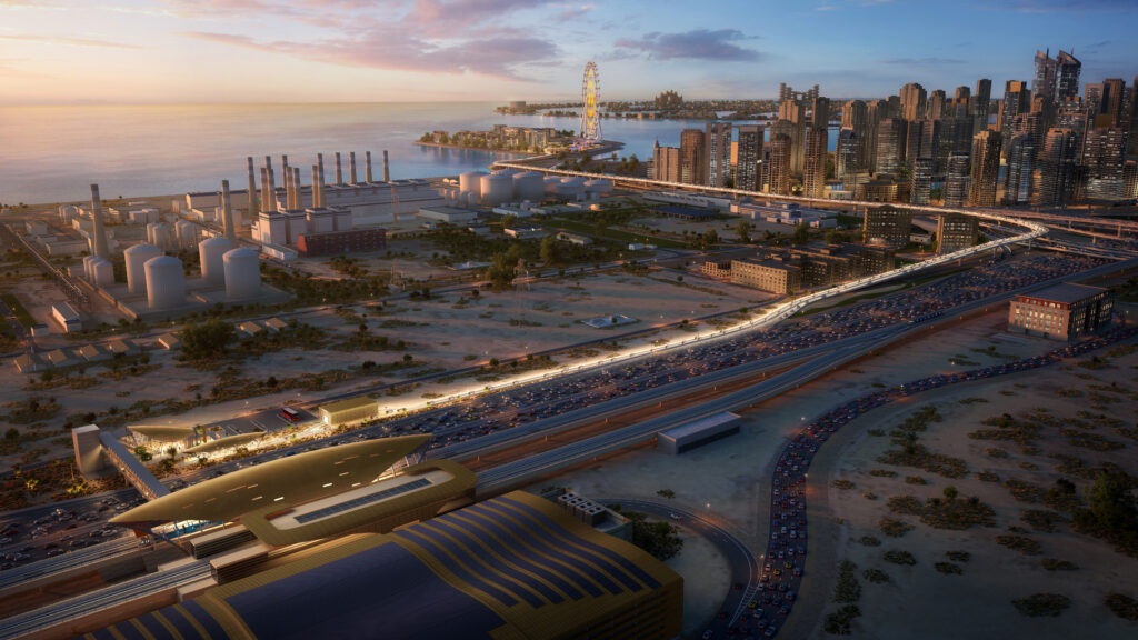 Glydways Bluewater autonomous transit rendering view 3