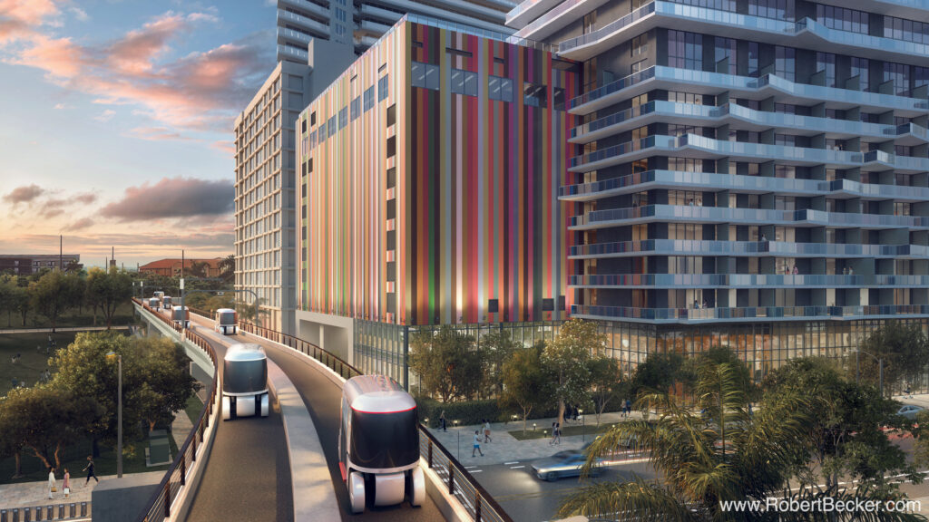 Glydways Miami autonomous transit rendering