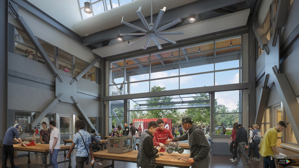 Hayward High School rendering