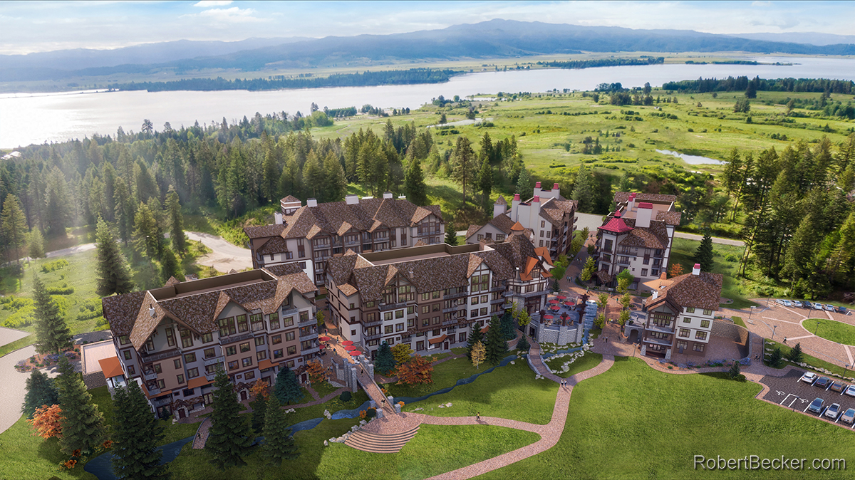 Tamarack aerial rendering