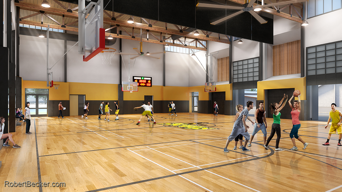High school rendering