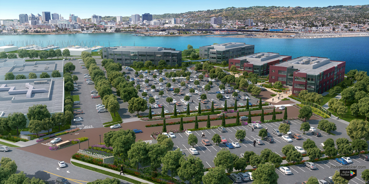 Wind River aerial building rendering
