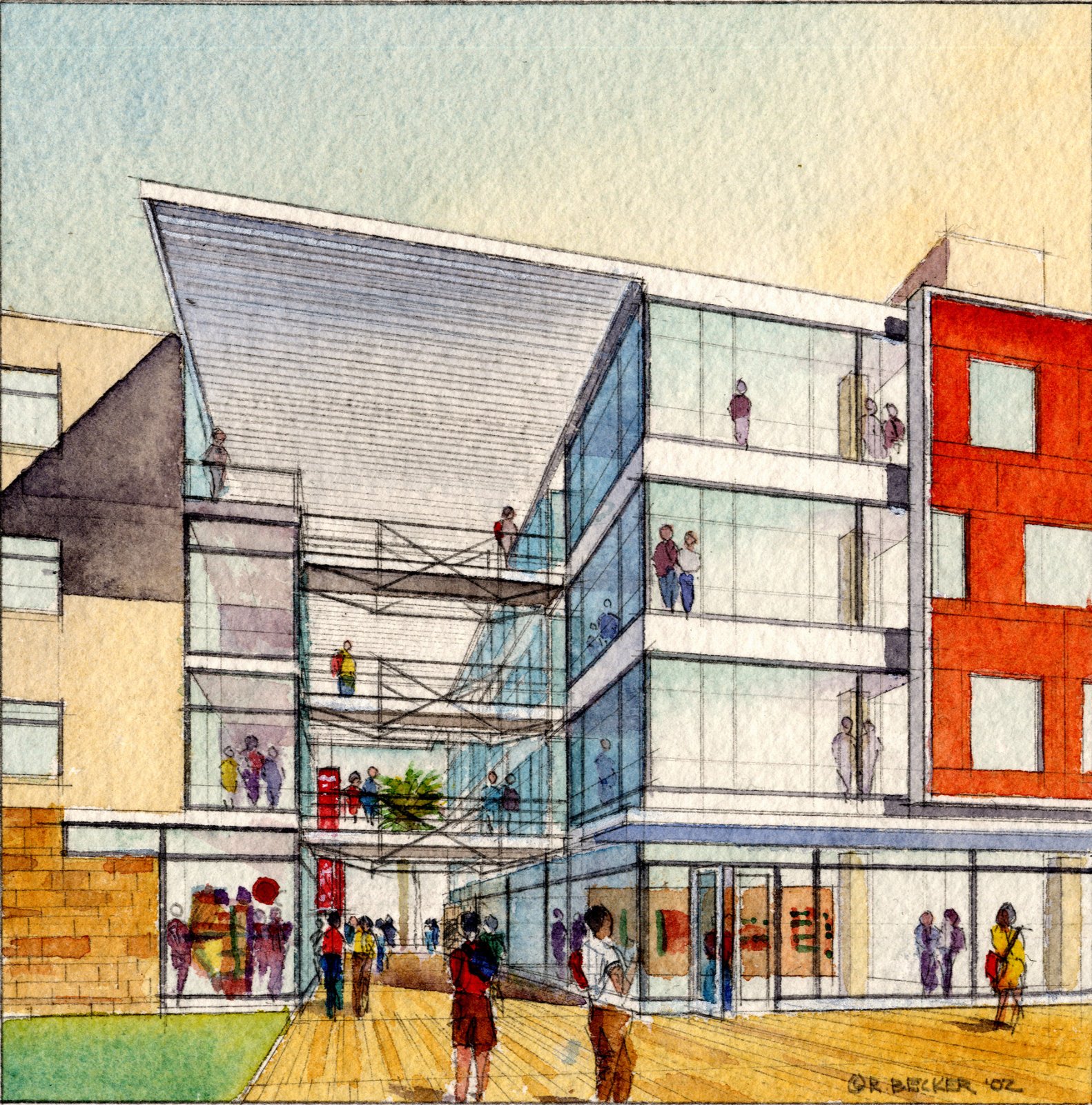 GHCP UCSD entry watercolor sketch