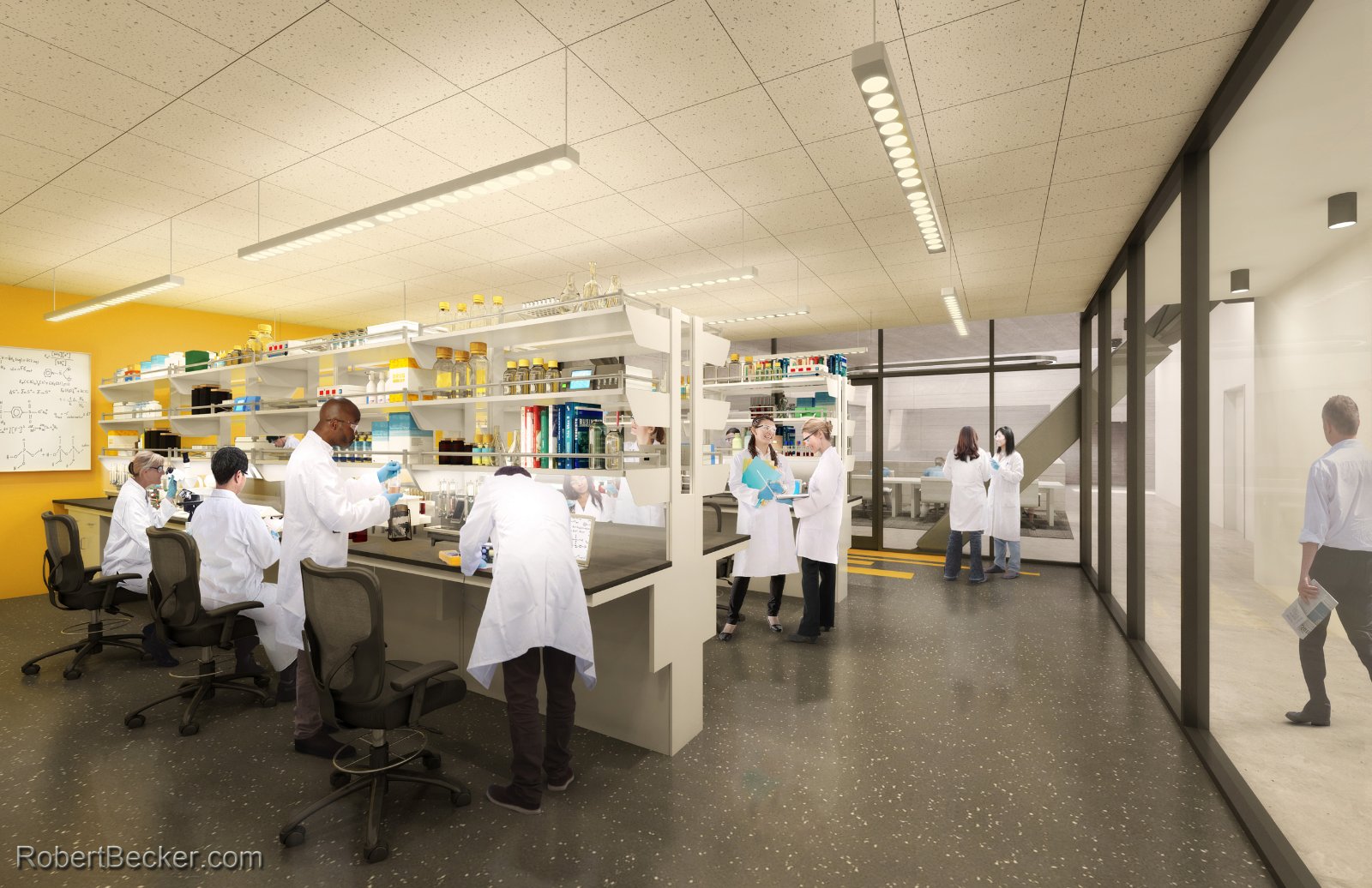 Amenity space gaming center rendering