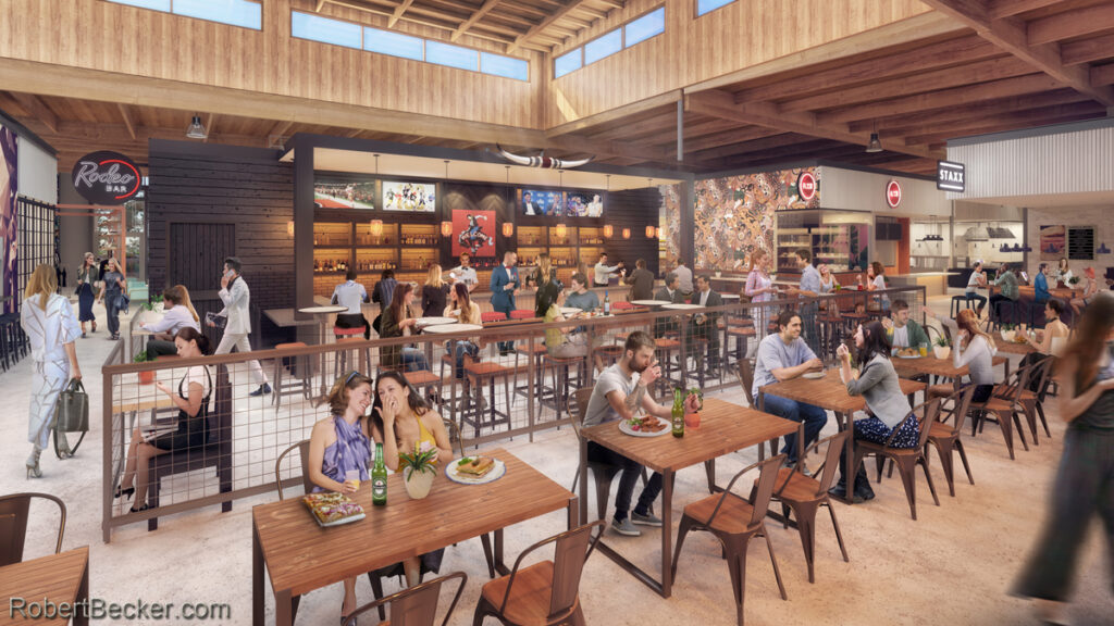 Food and beverage venue rendering view 4