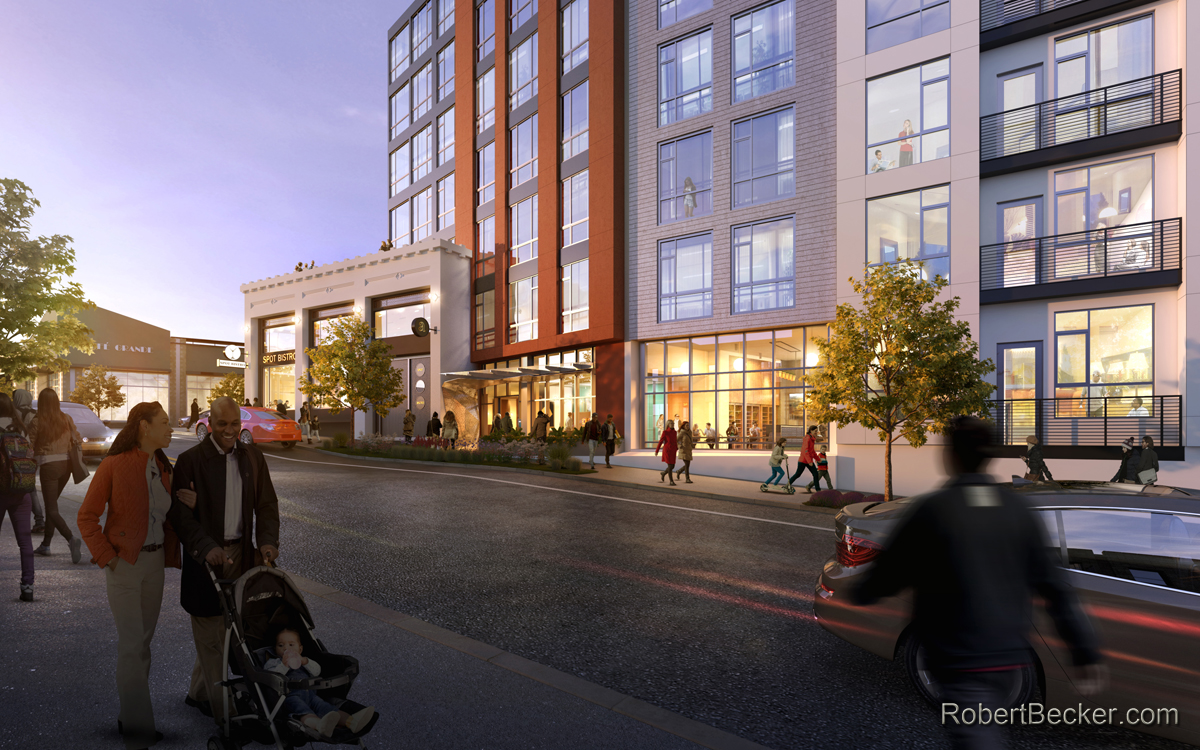 3000 Broadway mixed use rendering view 2