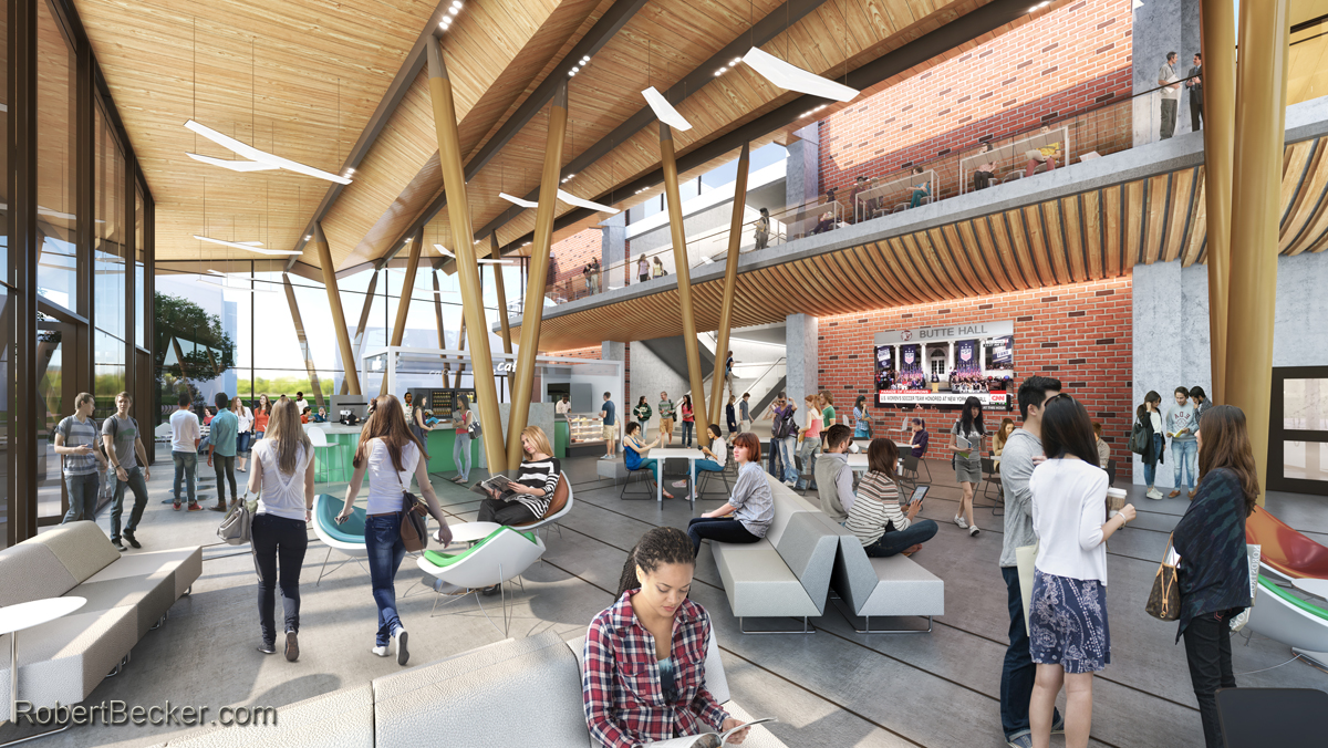 Higher education rendering
