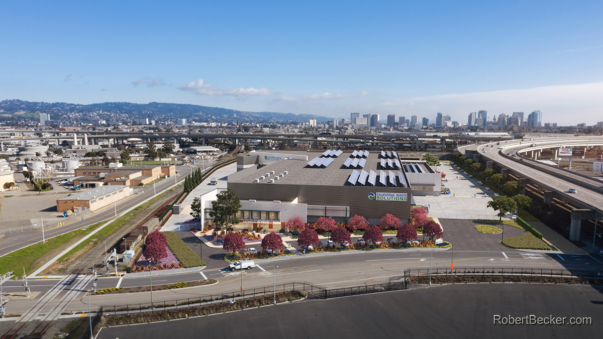 Industrial building rendering