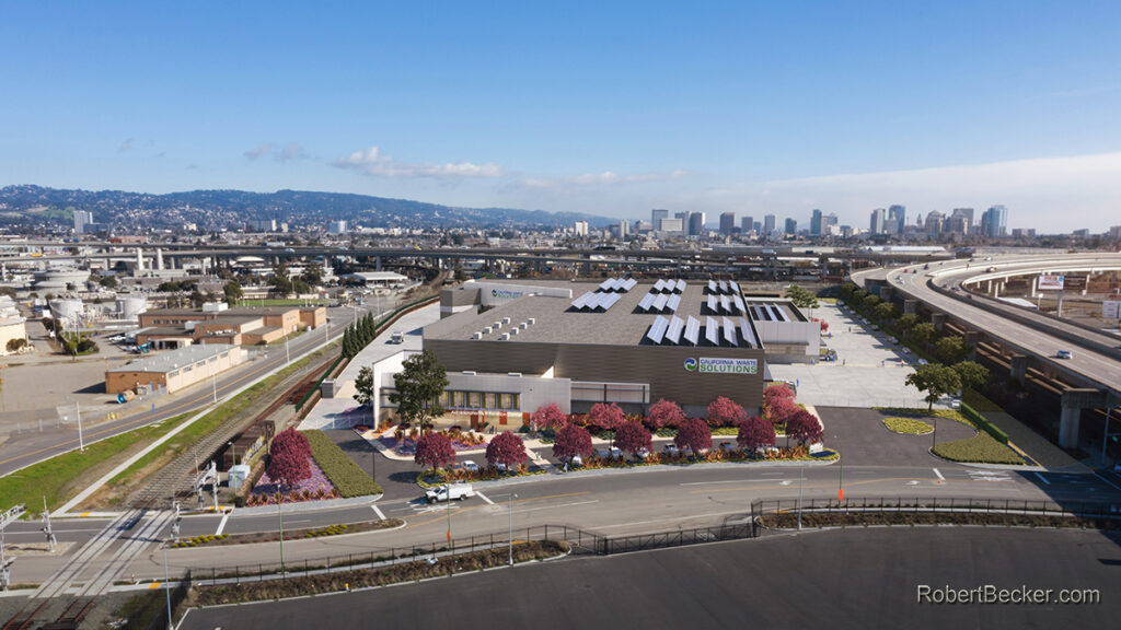 North Gateway Recycling Center photomontage rendering, Oakland CA