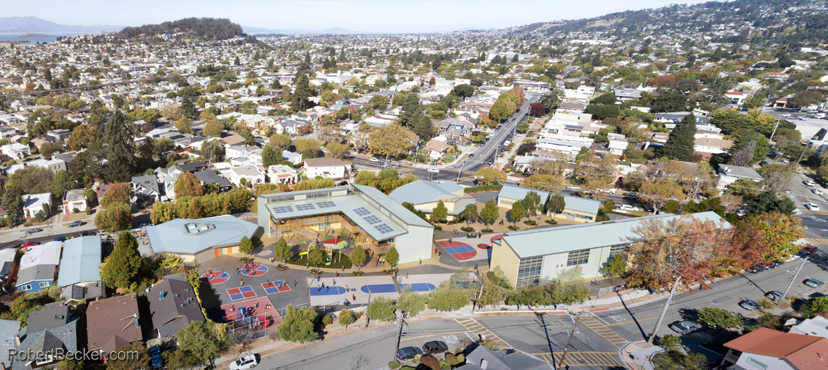 Elementary school architectural rendering