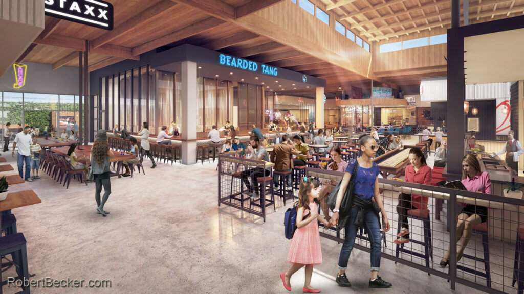 Food and beverage venue rendering view 3