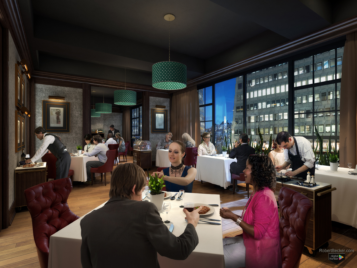 Wingtip San Francisco dining room rendering