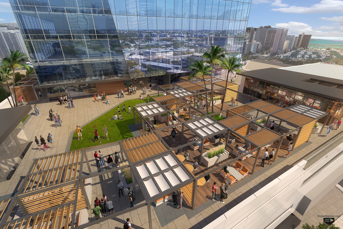 Honolulu Office Tower-Architecture Design Collaborative-mixed use-roofdeck