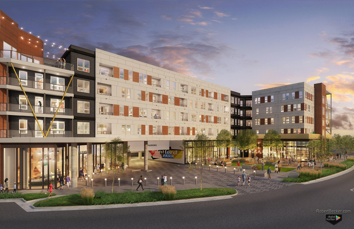Novel Montford Park-Charlotte NC-KTGY-Cresent Communities-dusk