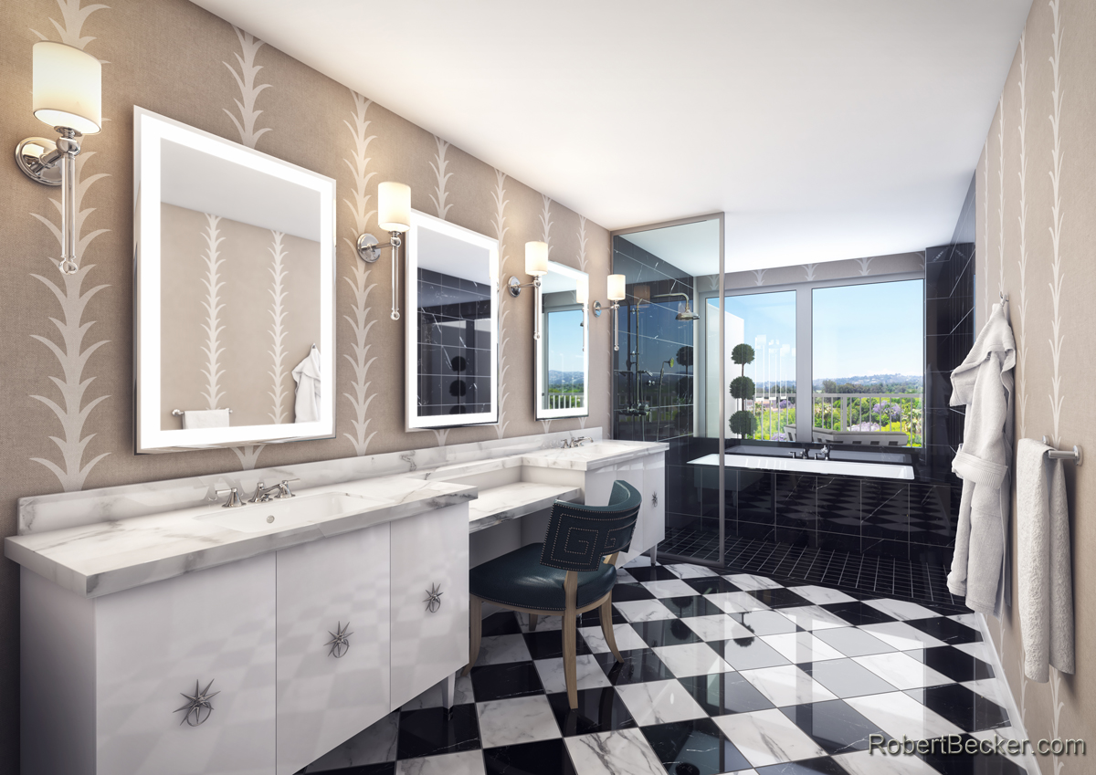 Presidential Bathroom-Los Angeles CA-hospitality