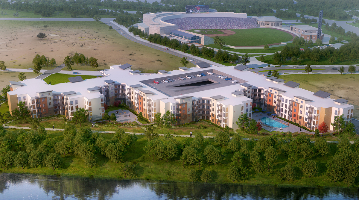 Riveredge - Sacramento CA-MBH Architects-multifamily-exterior rendering-2