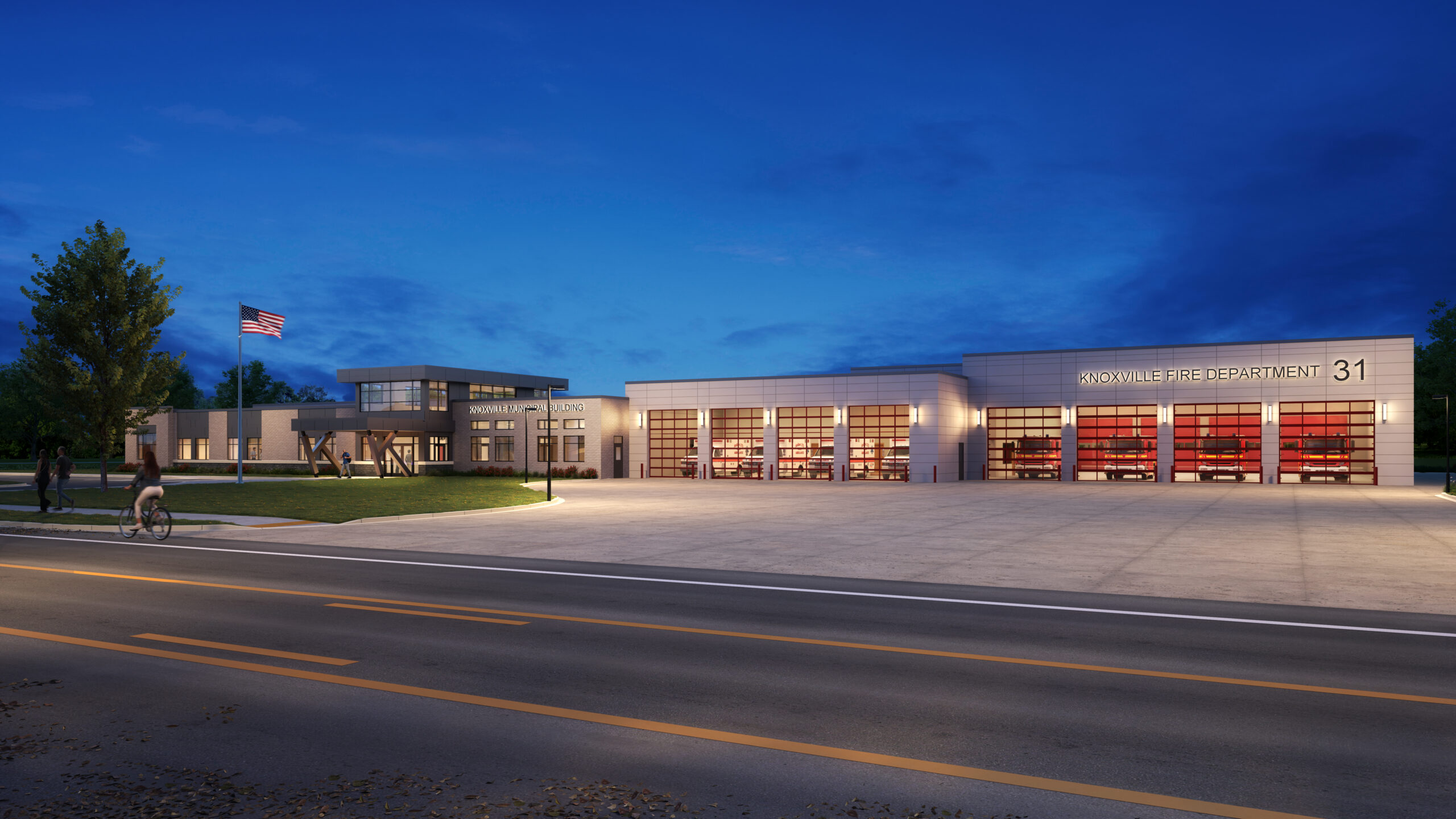 Knoxville Fire Department civic rendering for Wendell. Knoxville, TN.