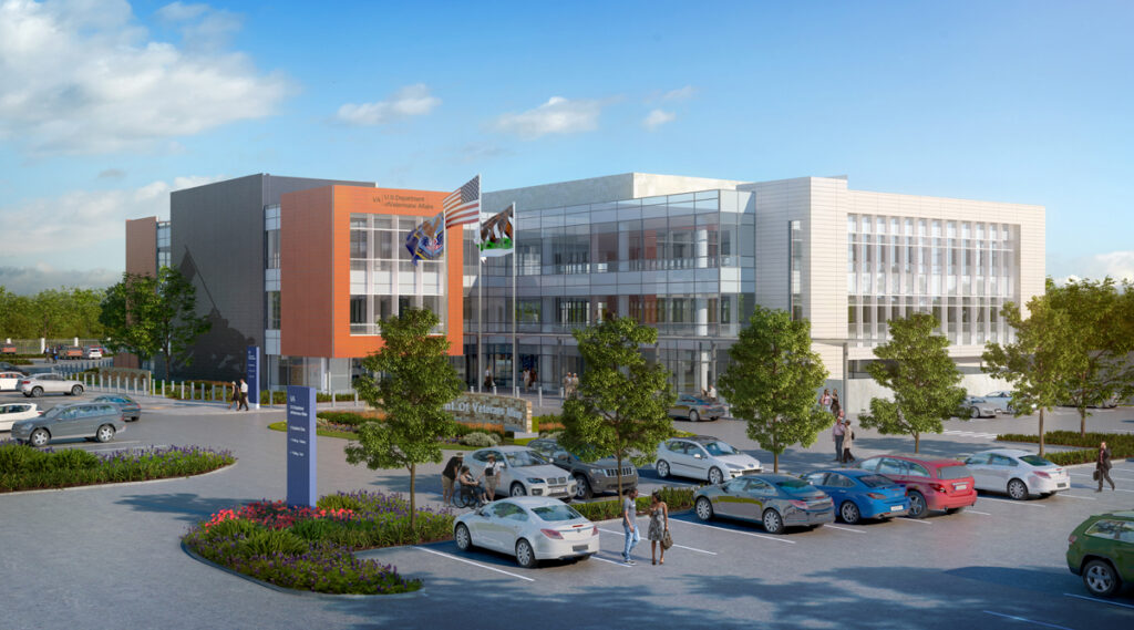 San Jose VA architectural rendering. San Jose, CA.